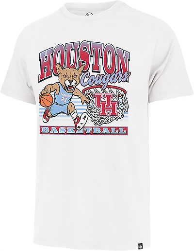 47B Men's Houston Blue Cougar Basketball Franklin Short Sleeve T-shirt