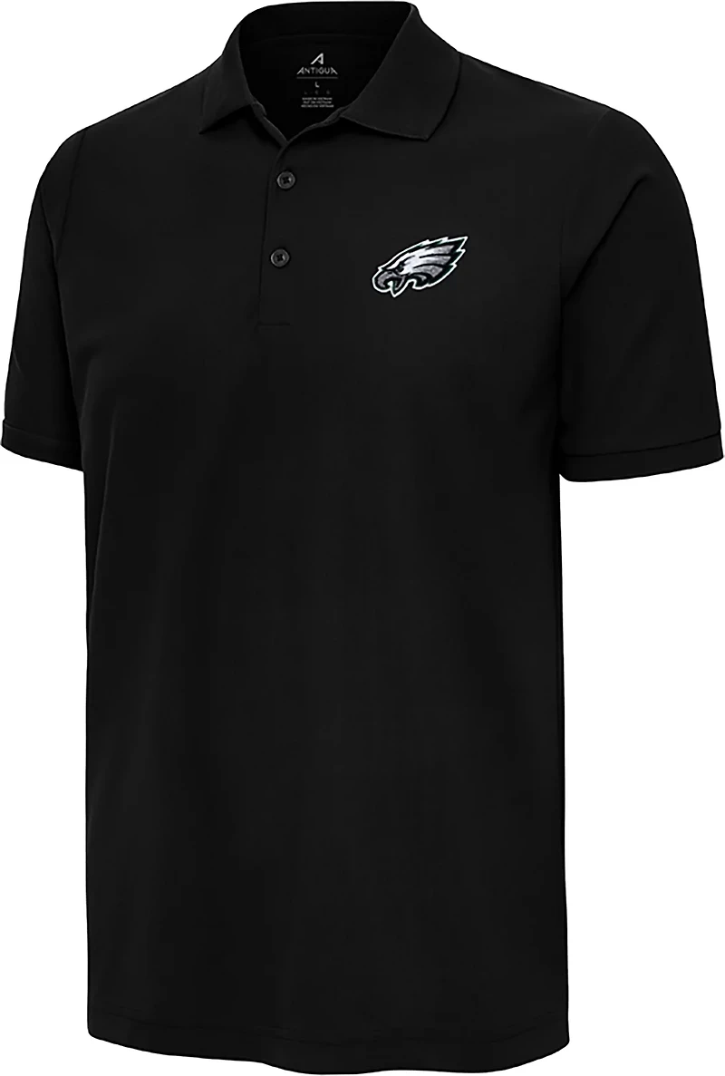 Antigua Men's Philadelphia Eagles Legacy Pique Short Sleeve Polo Shirt