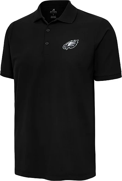 Antigua Men's Philadelphia Eagles Legacy Pique Short Sleeve Polo Shirt