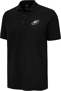 Antigua Men's Philadelphia Eagles Legacy Pique Short Sleeve Polo Shirt