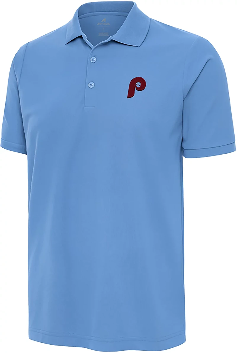 Antigua Men's Philadelphia Phillies Legacy Pique Polo Shirt