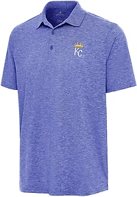 Antigua Men's Kansas City Royals Par 3 Short Sleeve Polo Shirt
