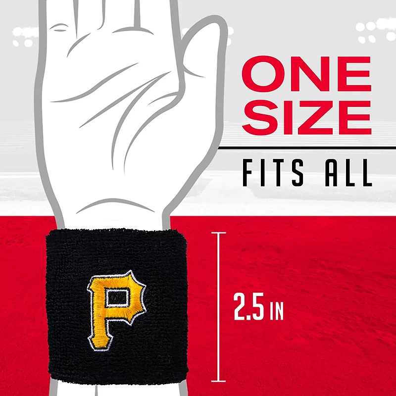 Franklin Pittsburgh Pirates Embroidered Wristbands