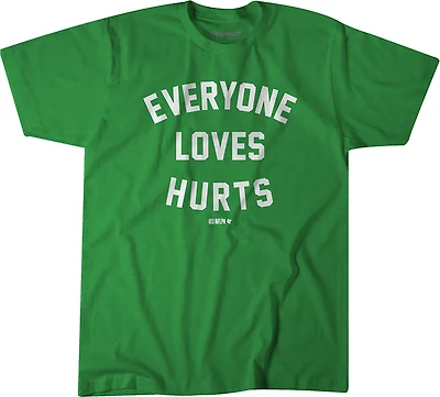 BreakingT Men's Philadelphia Eagles Everyone Loves Hurts Short Sleeve T-shirt