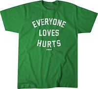 BreakingT Men's Philadelphia Eagles Everyone Loves Hurts Short Sleeve T-shirt