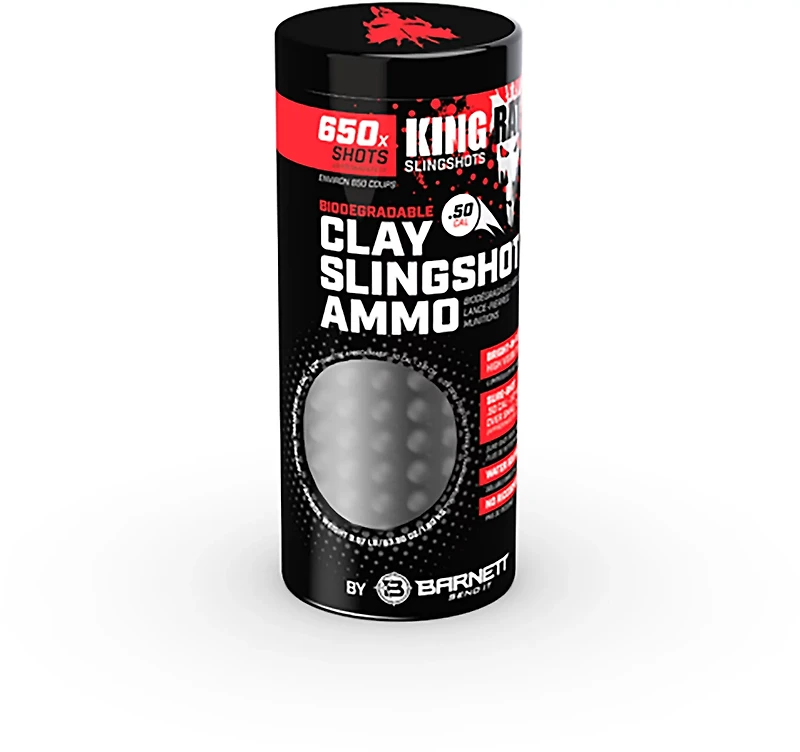 Barnett Biodegradable Clay .50 Caliber Slingshot Ammo 650-Count