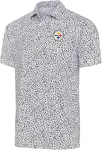 Antigua Men's Pittsburgh Steelers Motion Short Sleeve Polo Shirt