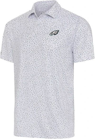 Antigua Men's Philadelphia Eagles Motion Short Sleeve Polo Shirt