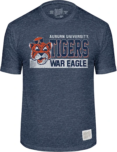 WILDCAT RETRO Men's Auburn Block Mascot T-shirt