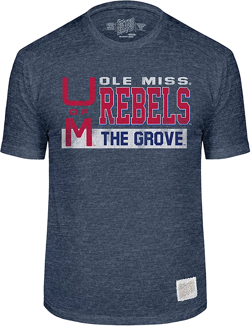 WILDCAT RETRO Men's Ole Miss Block Mascot T-shirt