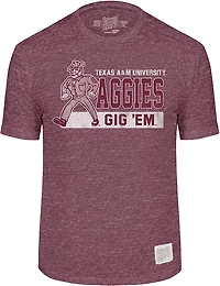 WILDCAT RETRO Men's Texas A&M Block Mascot T-shirt