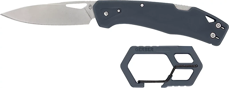 Gerber LST Urban Blue Folding Knife and Carabiner Combo