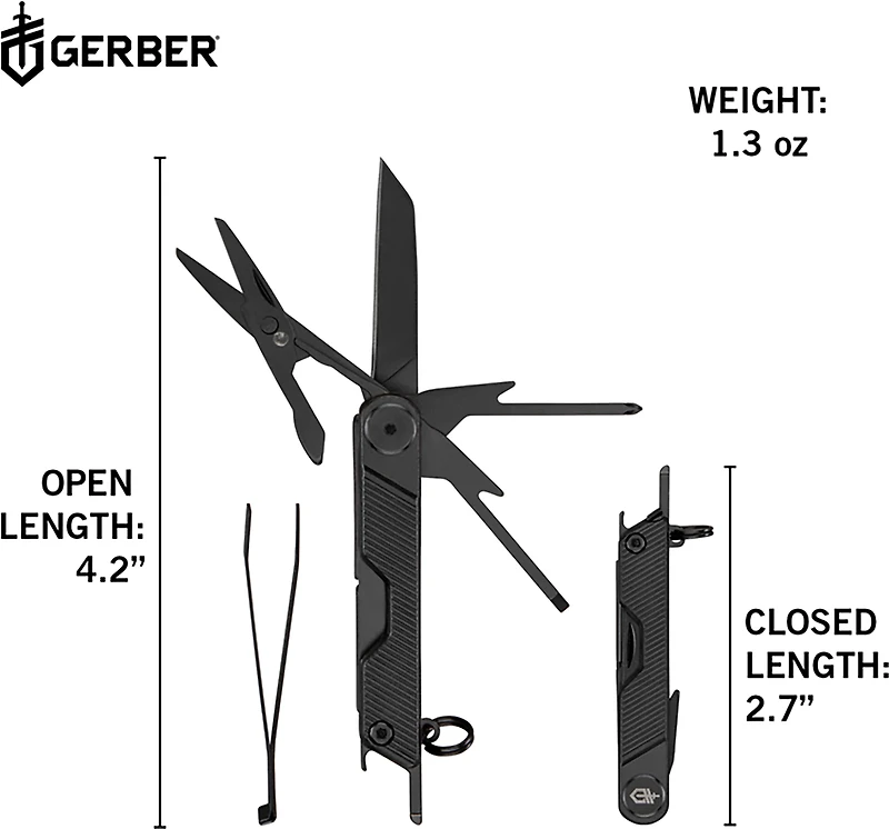 Gerber LST Mini Black and Armbar Mini Black Combo