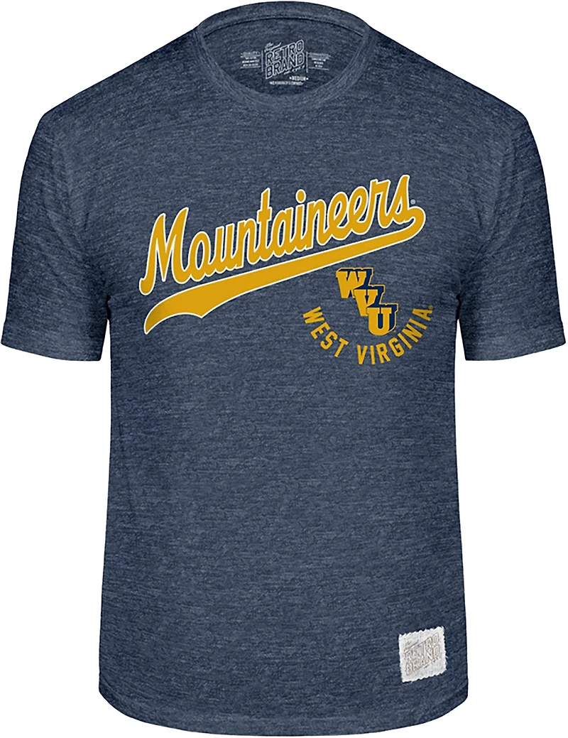 WILDCAT RETRO Men's West Virginia Slant Script T-shirt