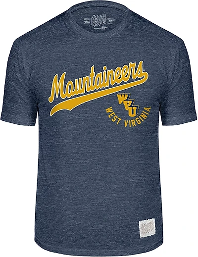 WILDCAT RETRO Men's West Virginia Slant Script T-shirt