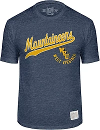 WILDCAT RETRO Men's West Virginia Slant Script T-shirt