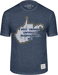 WILDCAT RETRO Men's West Virginia School State T-shirt