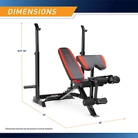 Marcy 2-Piece Olympic Weight Bench with Leg Developer