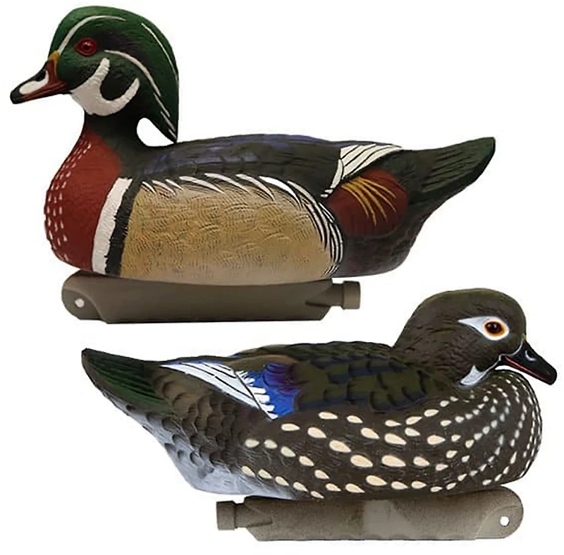 Cupped 3-D Wood Duck Decoys 6-Pack