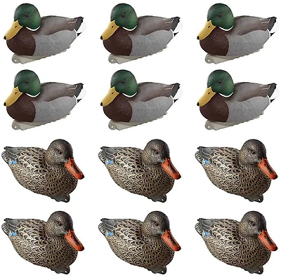 Cupped Finishing Mallard Duck Decoys 12-Pack