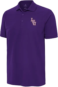 Antigua Men's LSU Tigers Baseball Logo Legacy Pique Polo Shirt