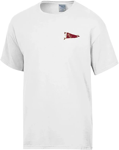 Comfort Wash Women's Florida State Seminoles Pennant Double Sided Short Sleeve T-shirt