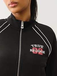 True Religion Women's Sporty Shrunken Track Jacket