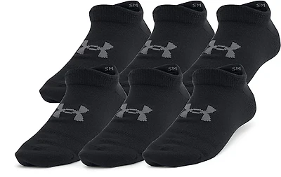 Under Armour Kids' Essential No-Show Socks 6-Pack
