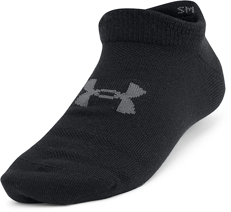 Under Armour Kids' Essential No-Show Socks 6-Pack