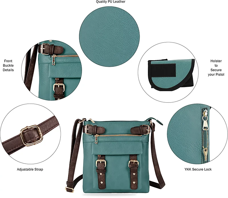 Jessie & James Hannah Concealed Carry Lock and Key Crossbody Bag