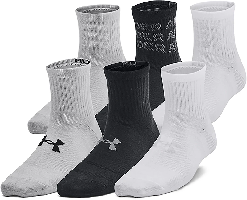 Under Armour Kids' Essential Quarter Socks 6-Pack