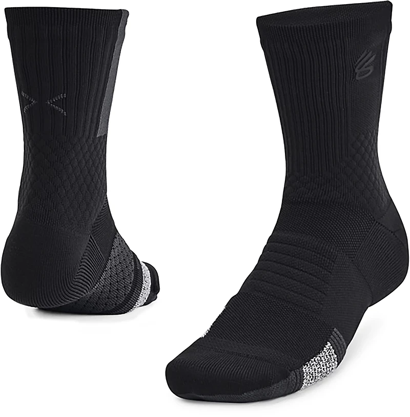 Under Armour Curry ArmourDry Playmaker Mid Crew Socks