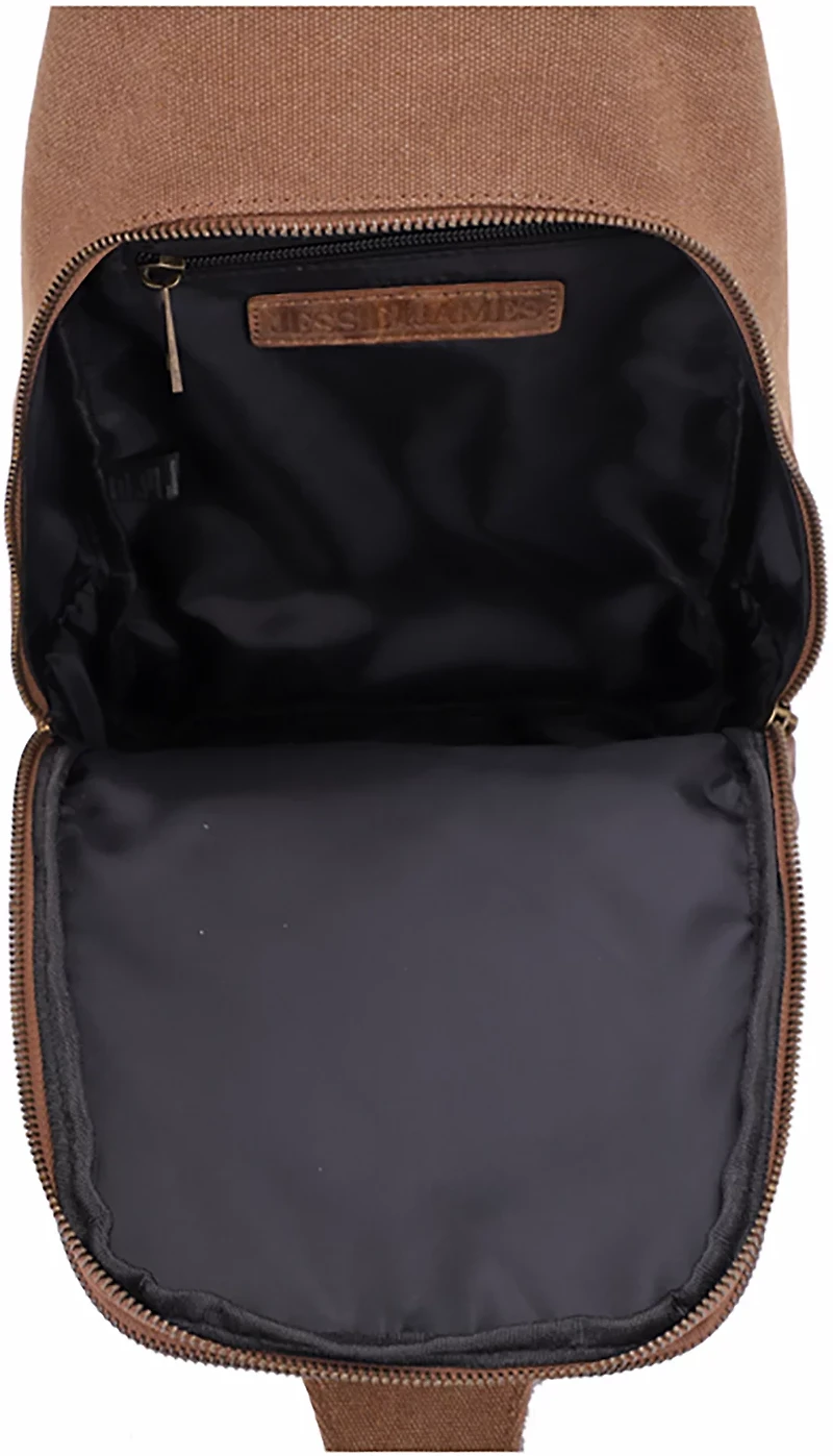 Jessie & James Glacier Canvas Concealed Carry Sling Shoulder Backpack