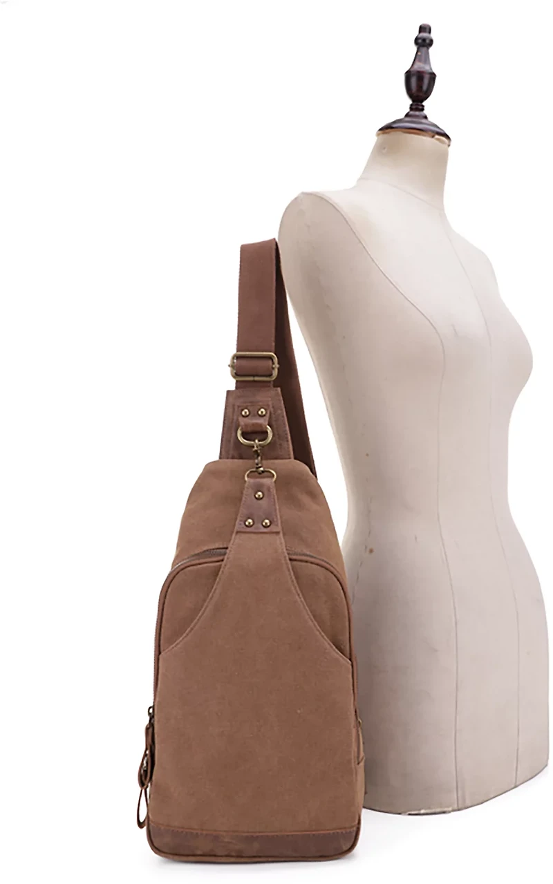Jessie & James Glacier Canvas Concealed Carry Sling Shoulder Backpack