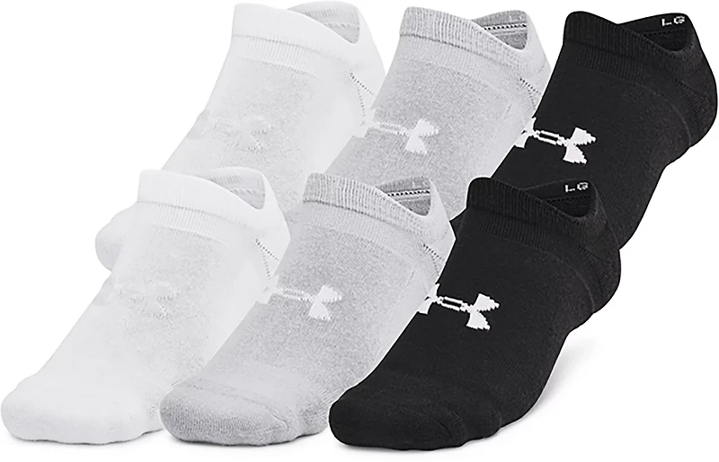 Under Armour Essential Cushion No Show Socks 6-Pack