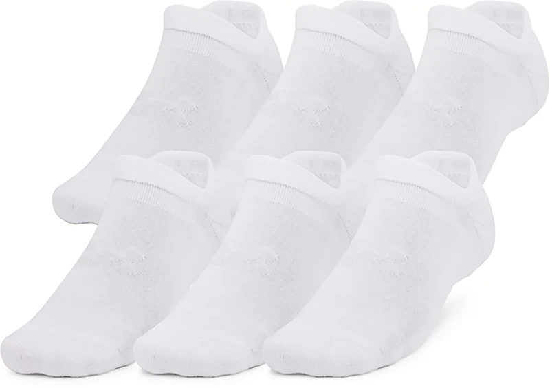 Under Armour Essential Cushion No Show Socks 6-Pack