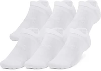 Under Armour Essential Cushion No Show Socks 6-Pack