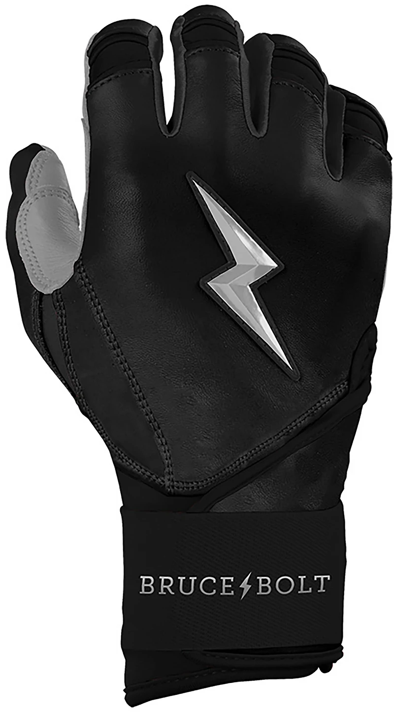 BRUCE BOLT Kids' CHROME Series Long Cuff Batting Baseball Gloves