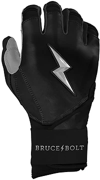 BRUCE BOLT Kids' CHROME Series Long Cuff Batting Baseball Gloves