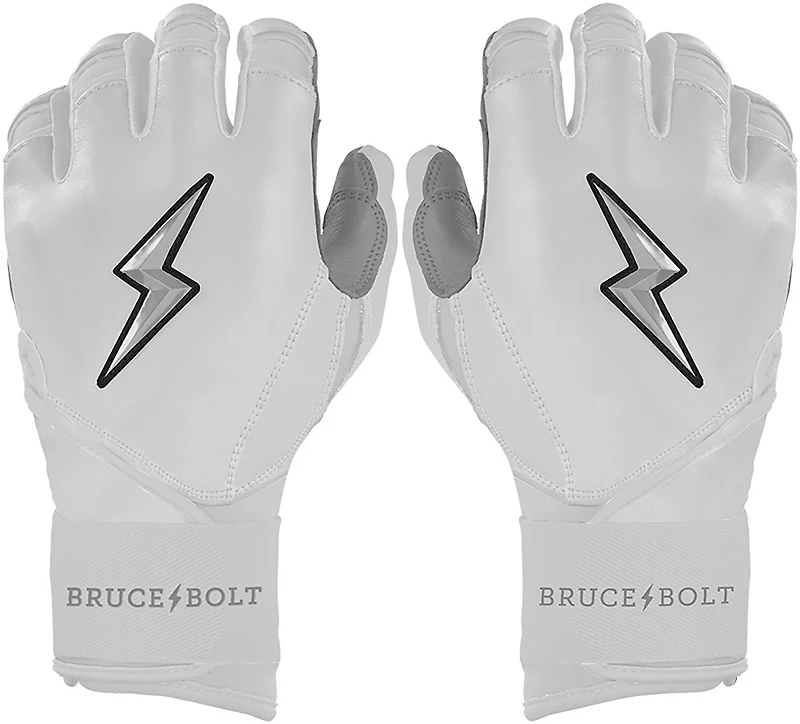 BRUCE BOLT Kids' CHROME Series Long Cuff Batting Baseball Gloves
