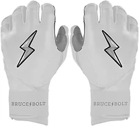 BRUCE BOLT Kids' CHROME Series Long Cuff Batting Baseball Gloves