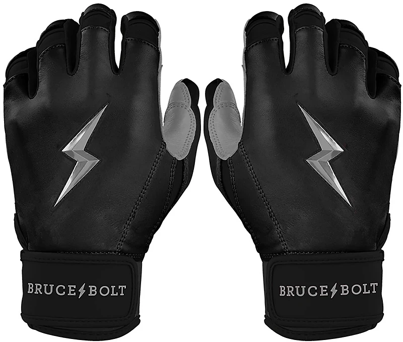 BRUCE BOLT Kids' CHROME Series Short Cuff Batting Baseball Gloves