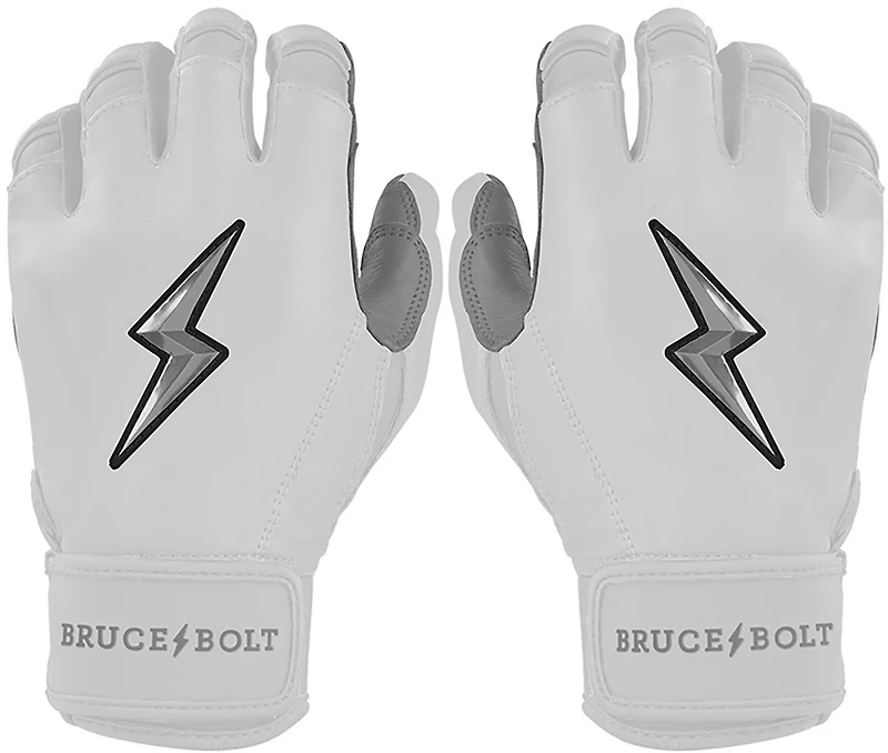 BRUCE BOLT Kids' CHROME Series Short Cuff Batting Baseball Gloves
