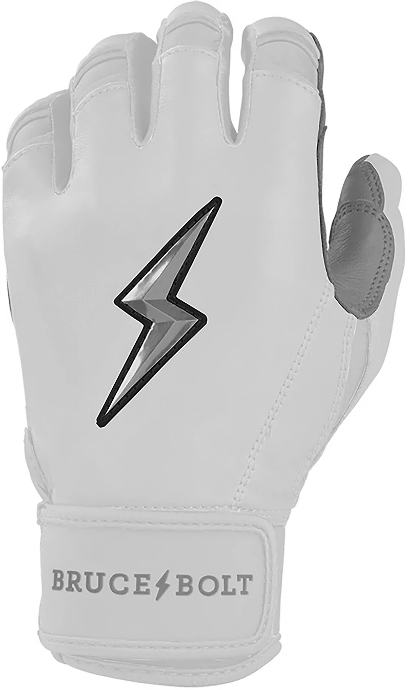 BRUCE BOLT Kids' CHROME Series Short Cuff Batting Baseball Gloves