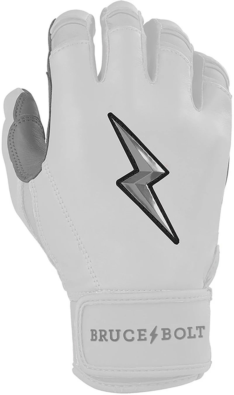 BRUCE BOLT Kids' CHROME Series Short Cuff Batting Baseball Gloves