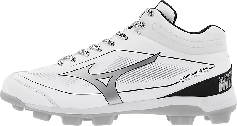 Mizuno Men's Cushionrevo Diamond TPU Mid Baseball Cleats
