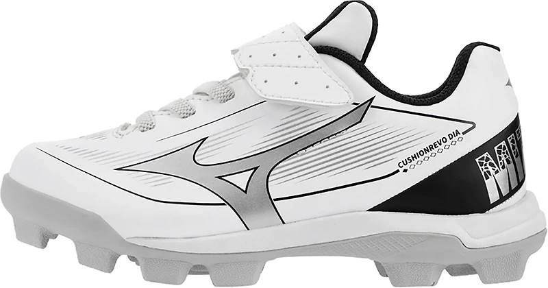 Mizuno Kids' Cushionrevo Diamond Rubber Molded Low Baseball Cleats