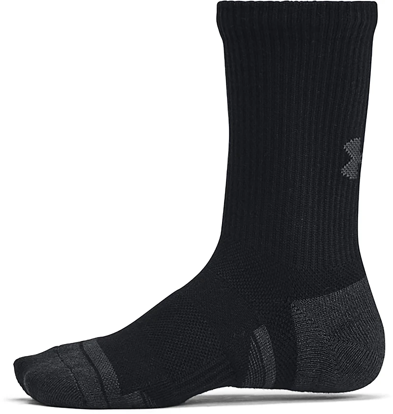 Under Armour Kids' Performance Tech Crew Socks 6-Pack