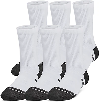 Under Armour Kids' Performance Tech Crew Socks 6-Pack