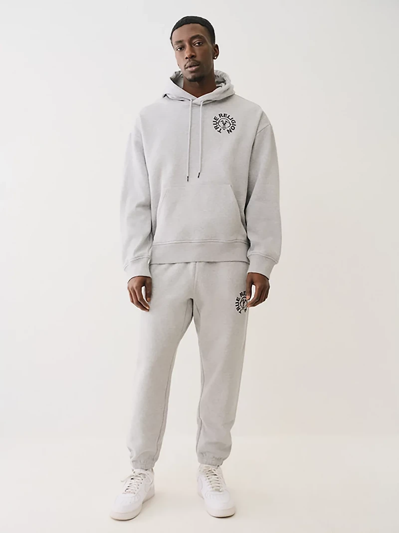 True Religion Men's Buddha Face Pullover Hoodie